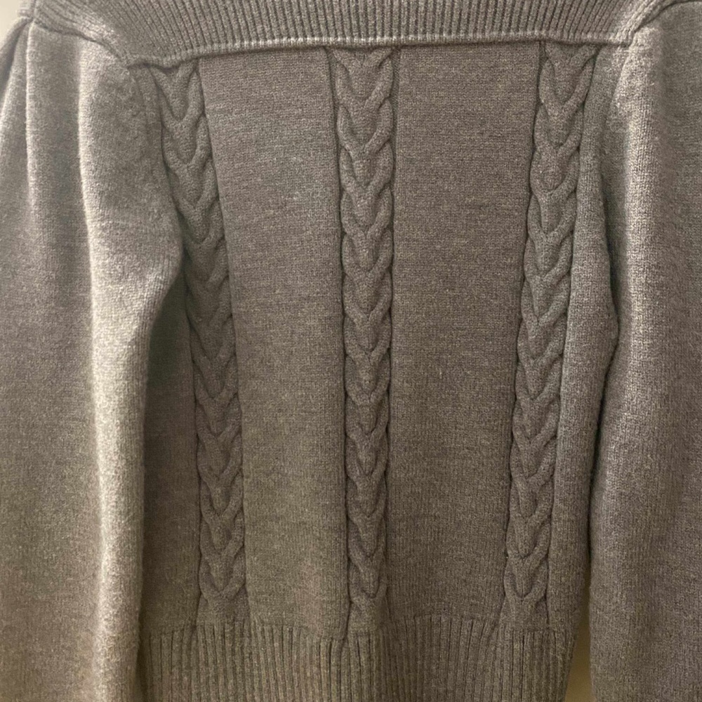 SHEIN Charcoal Ribbed Knit Top - Picture 4 of 5